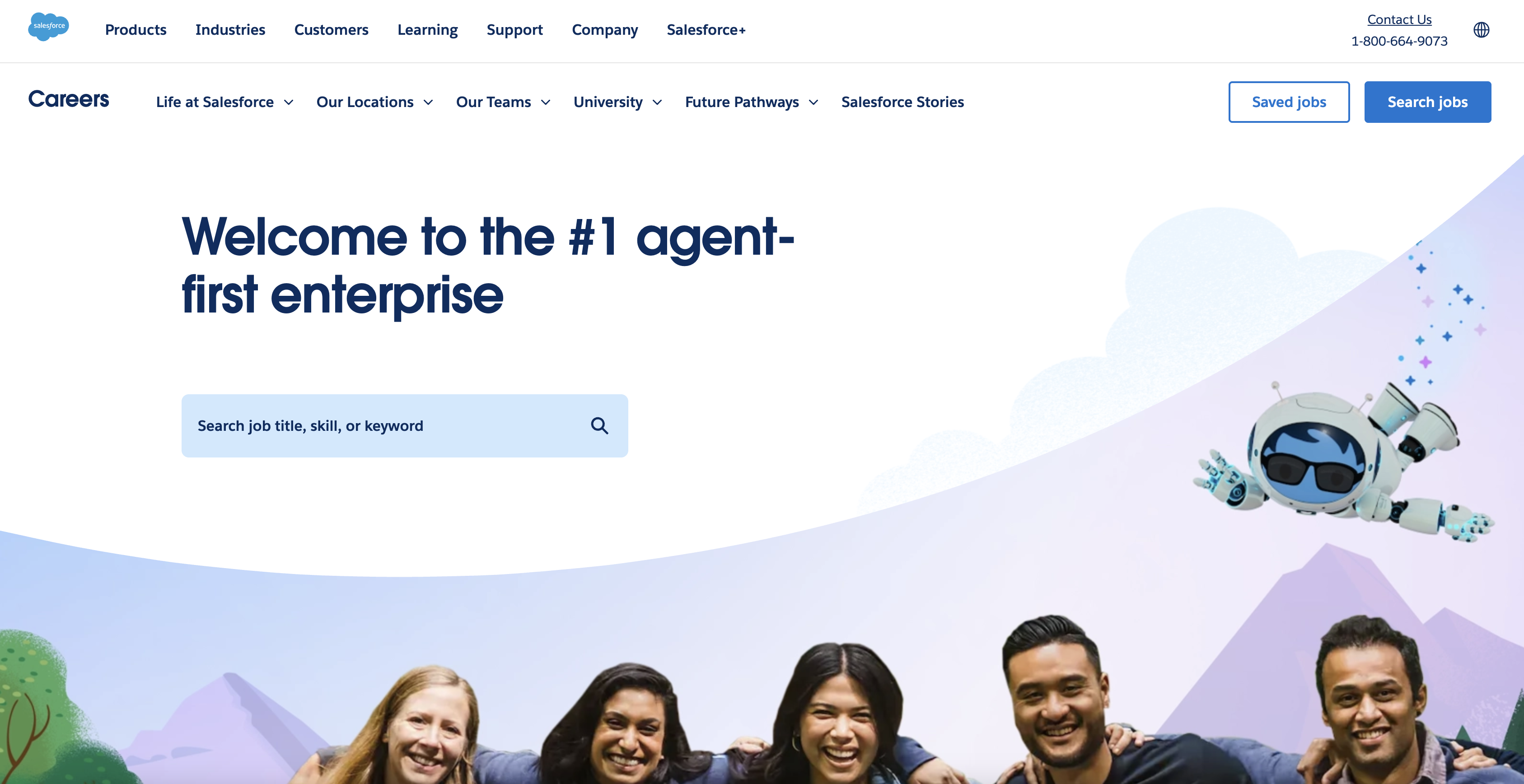 Salesforce career page