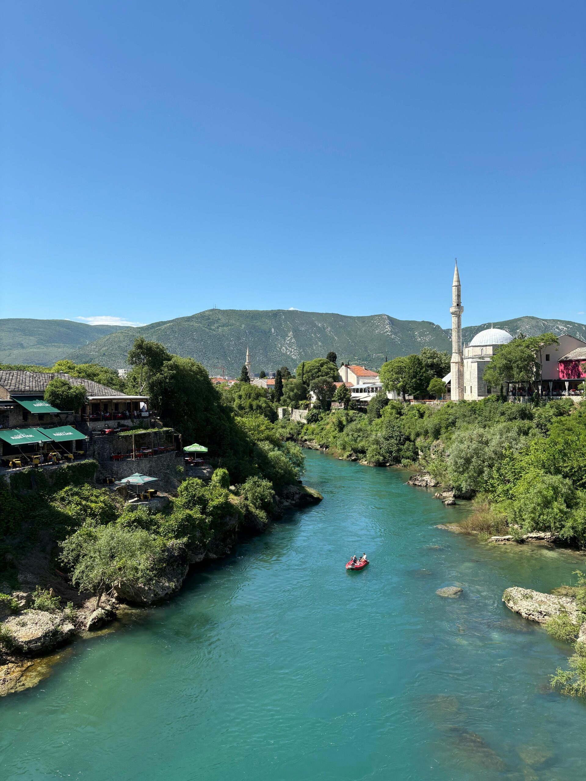 Reconstructed Old Bridge (Stari Most ) in Mostar symbolizing post-war reconciliation
